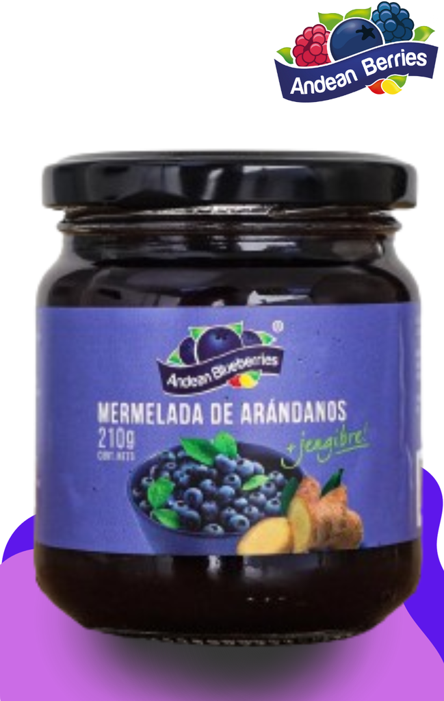 MERMELADA DE ARANDANO JENGIBRE 210gr